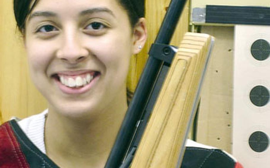 Jessica Walloch of Hohenfels, the top individual shooter in last year’s DODDS-Europe marksmanship championship,is back this season to lead another strong Hohenfels team.