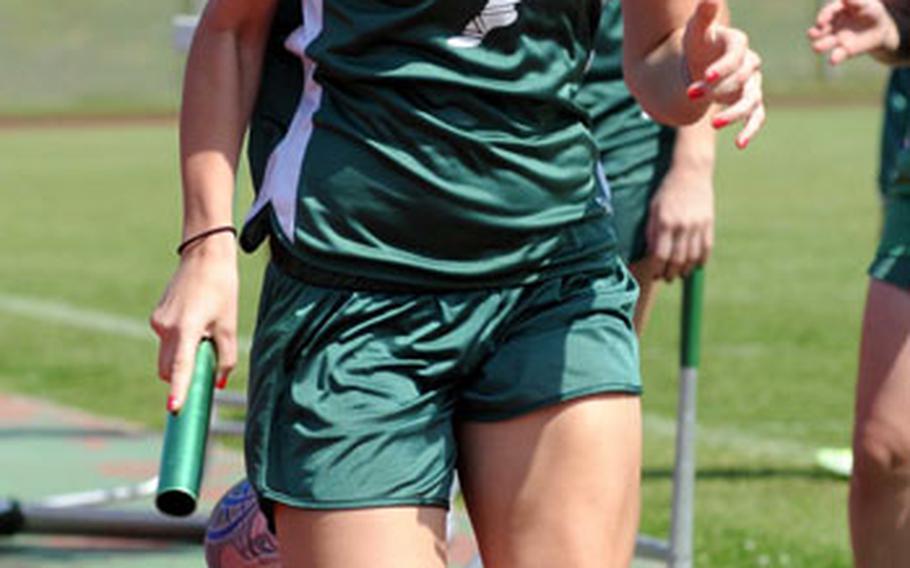Kubasaki Dragons sophomore distance specialist Jessica Powell says it makes no difference whether she or her training partner and best friend Abigail Wall finish first or second, as long as a green-and-white jersey crosses the finish line first.