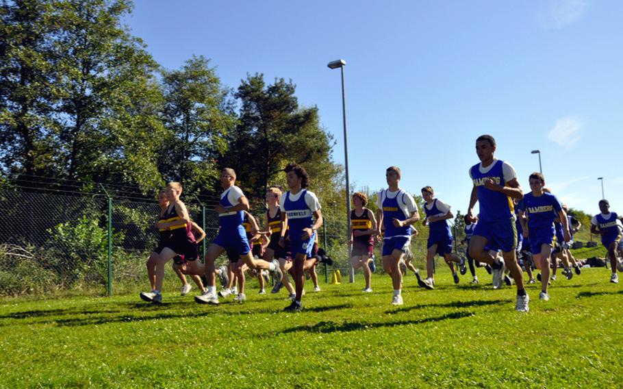 The boys race begins Saturday in Bamberg between Bamberg, Hohenfels, Vilseck and Ansbach. Hohenfels runners took the top two individual spots, but Vilseck won the team title.