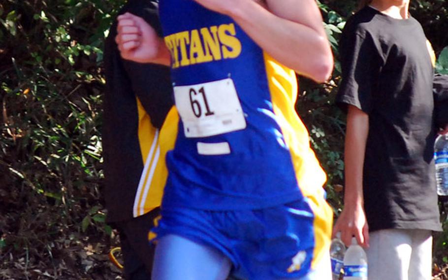 Far East High School Boys cross country individual boys champion Kelly Langley, of Tokyo's St. Mary's International School.