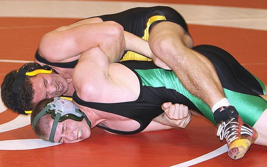 Tyler Broome of Kadena and Kubasaki's Matt Payne, after battling each other all season, were the favorites entering last year's Far East Wrestling Tournament, until Rashaan Grady of Guam High, a prior Virginia state champion, transferred in and "destroyed," as Payne described it, the Far East field last February at Camp Humphreys, South Korea.