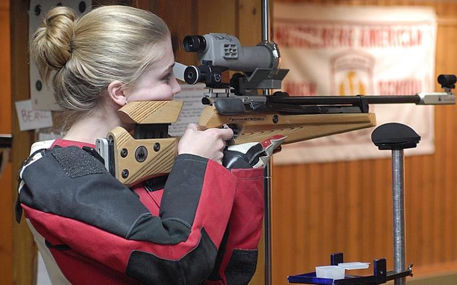 Patch junior Mercedes Romih, who has averaged 280 out of 300 points this season, leads the two-time defending champ Panthers into Saturday's DODDS-Europe marksmanship tournament.