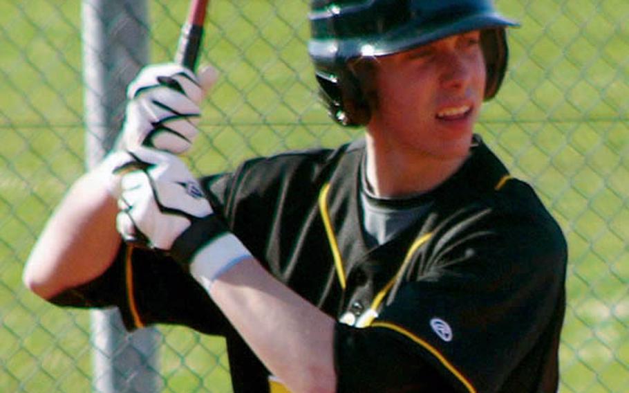 Patch senior Cavan Cohoes, who hit the decisive home run in the DODDS-Europe Division I title game, is one of the returnees on a strong  team looking to repeat as champion.