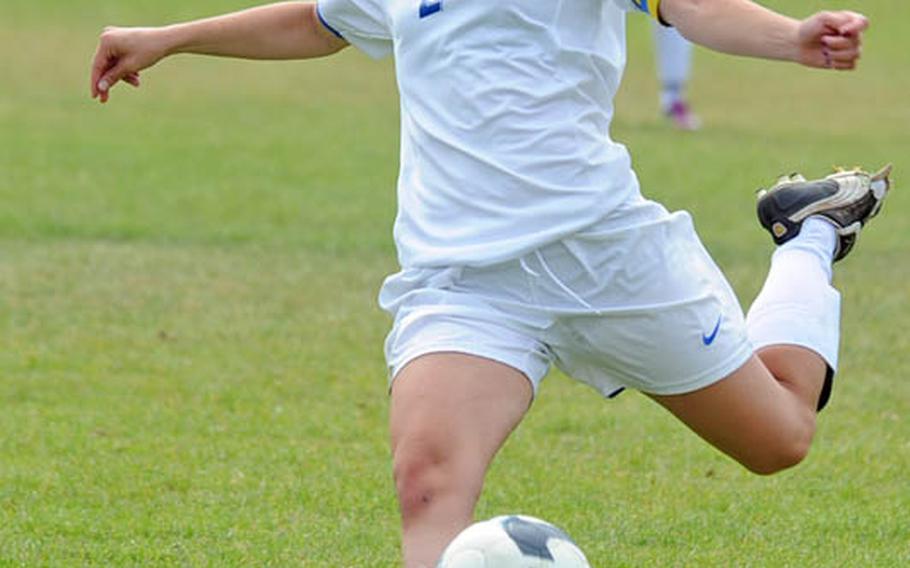 Josie Seebeck was a leader on and off the field during her junior year for the Division I Ramstein girls soccer team. The Lady Royals finished second in the year-end girls soccer tournament.