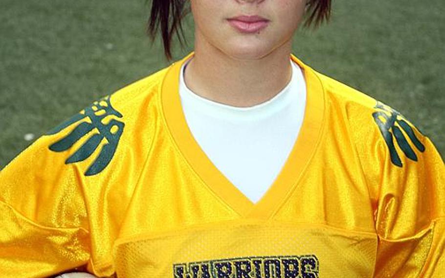 Daegu American Warriors sophomore kicker Haley Claiborne has taken over kicking duties for the team.