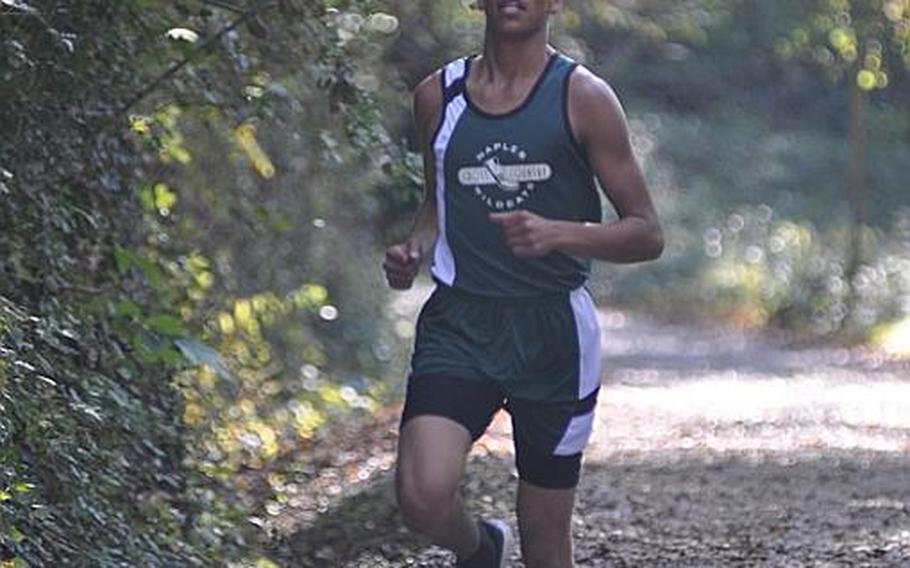 Naples' D.J. Stockman finished second Saturday in a dual meet with Aviano in a time of 17 minutes, 31 seconds.