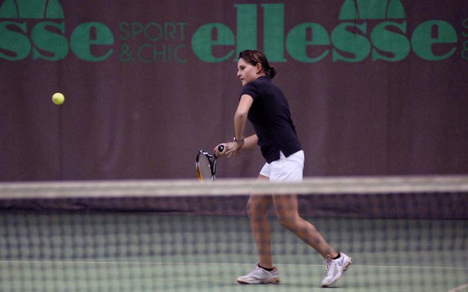 Top-seeded Ginevra Bolla, a senior from Marymount, won her only match of opening day during Thursday's early rounds of the European tennis championships.