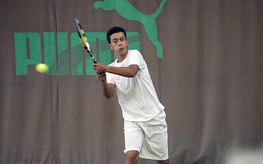 Heidelberg junior Cameron Meeker came into the 2011 DODDS-Europe tennis championships with the second seed, but fell in Friday's semifinals in Wiesbaden, Germany.