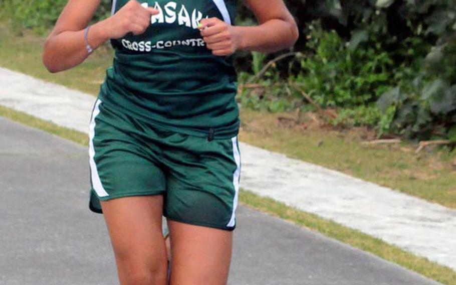 Kubasaki Dragons sophomore cross-country runner Alle Robles, Okinawa Activities Council island champion.
