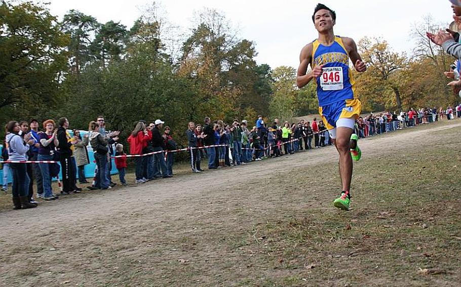 DODDS-Europe champion Ryan Fisico is the boys Stars and Stripes Athlete of the Year for cross country.