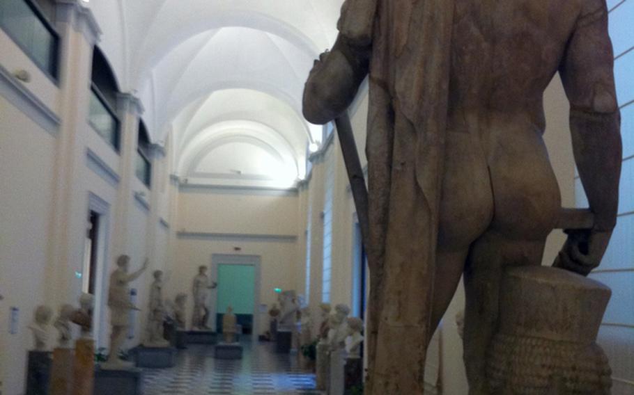 The Naples National Archaeological Museum in the heart of the old city is full of statues and other ancient Roman works of art.