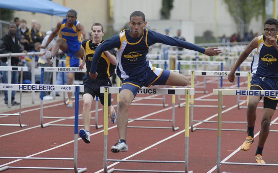 Heidelberg junior Bryce Jackson won the boys 110-meter hurdle event at an eight-team track and field competition at Heidelberg on Saturday. Jackson's time of 16.28 was good enough to beat teammate and runner-up Tavion Daniels, who finished in 17.03.