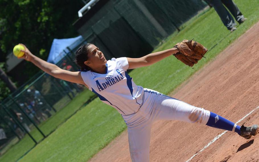 Rota's Natalie Rivera led the Rota Admirals to a DODDS-Europe Division III softball championship with a 7-3 victory Saturday over Alconbury at Ramstein Air Base in Germany.