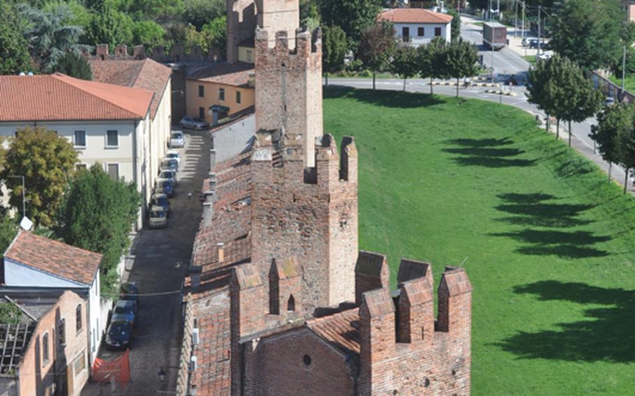 On a clear day, those perched atop the Ezzelino tower in Montagnana, Italy, can see for miles. But the medieval walls that surround the historic city center are visible just about any time. The city&#39;s 2 kilometers of walls are said to be best preserved in the Veneto region.
