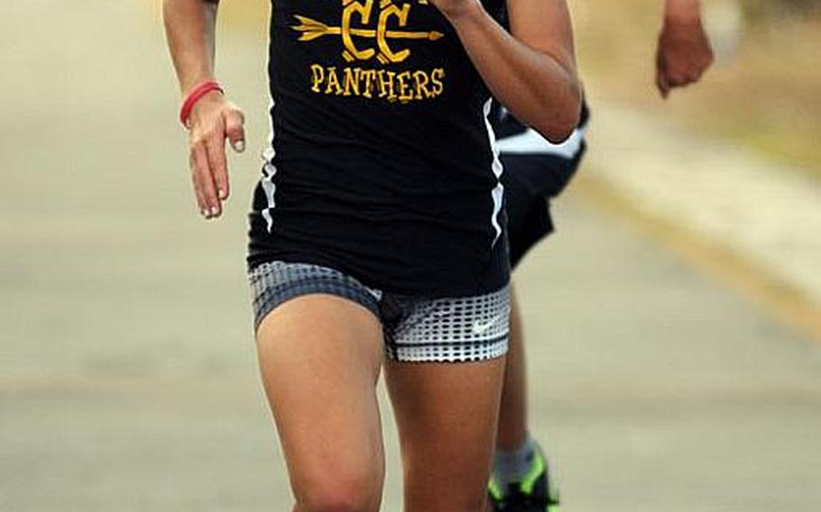 Kadena Panthers cross country runner Ana Hernandez.