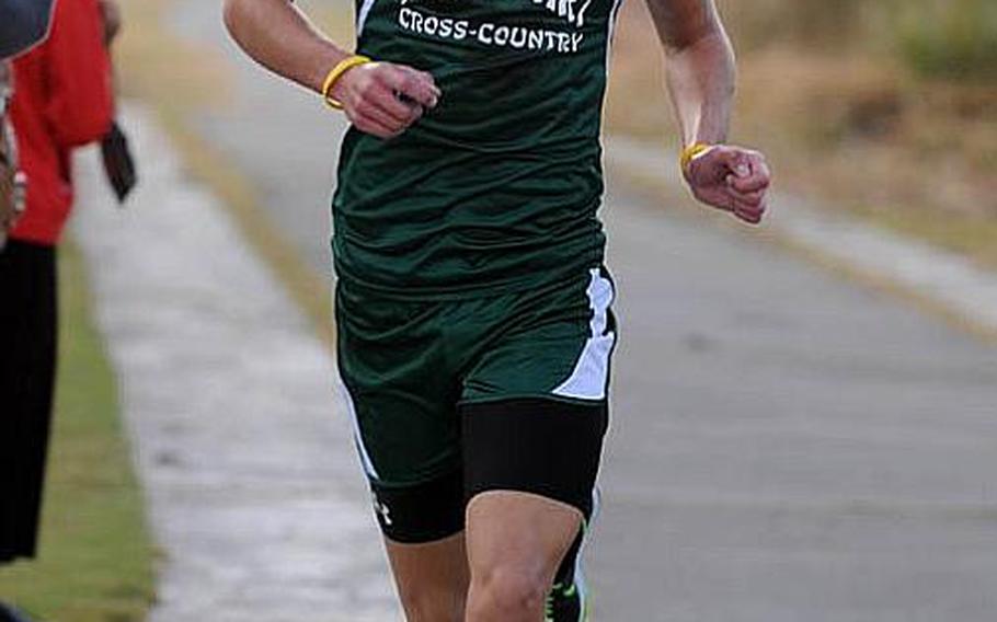 Kubasaki Dragons sophomore and reigning Far East High School Cross-Country Meet champion Erik Armes.