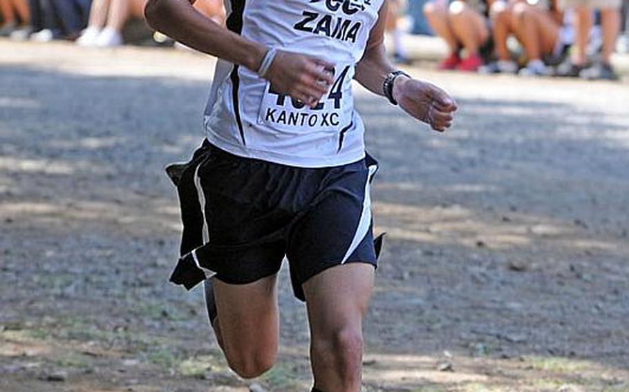 Zama American Trojans freshman cross country runner Jarrell Hibler.