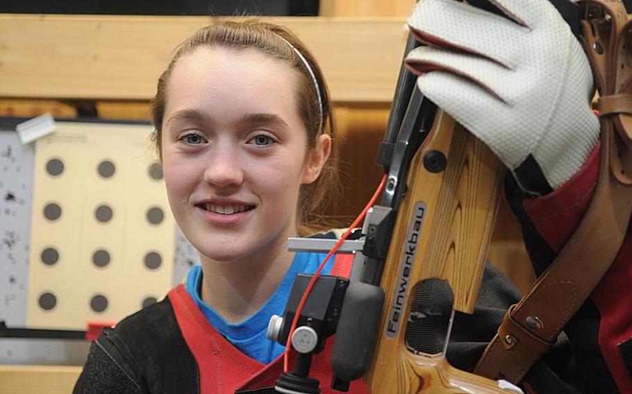 Patch's Maggie Ehmann has posted the highest individual score in marksmanship this season and hopes to lead the Panthers to a title in January.