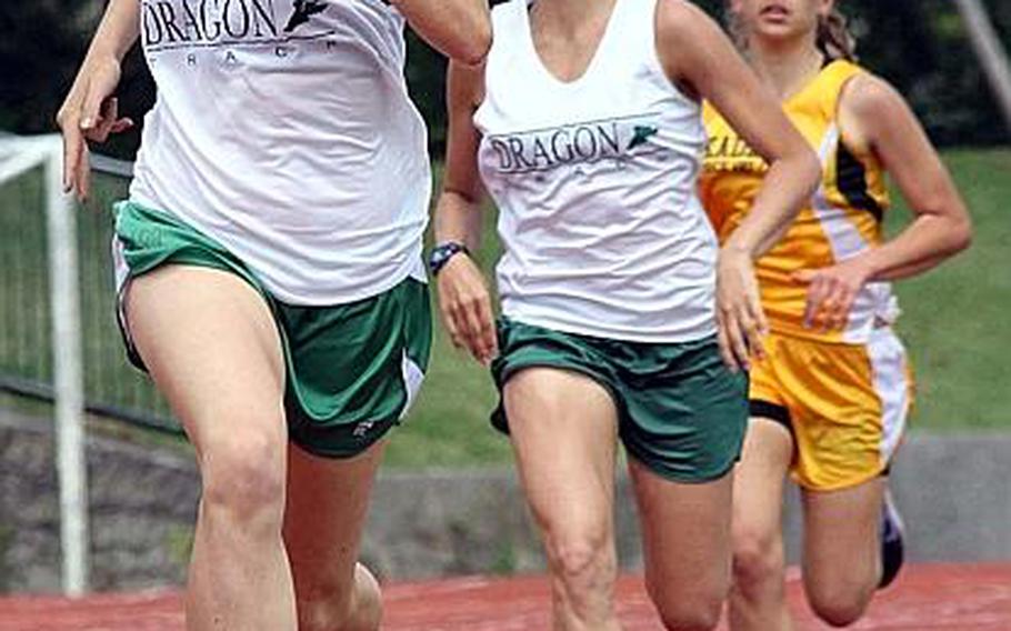 Kubasaki sophomore Jessica Ircink often could be seen leading the pack during girls 1,600-meter races on Okinawa and major in-season invitational meets and the Far East meet earlier this month at Yokota. She broke the three-year-old Pacific record with a run of 5 minutes, 23.26 seconds in the event last month at Kadena, and has been named Stars and Stripes' Pacific high school track and field girls Athlete of the Year.