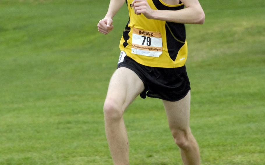 Patch junior Mitchell Bailey won his first individual DODDS-Europe cross-country championship at Baumholder, Germany. Bailey covered the 3.1-mile course in 16:52.59, and was the only runner to go under 17 minutes.