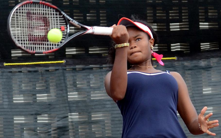 Guam High senior Chloe Gadsden closed out her Far East tournament career with her third straight girls singles title on Nov. 7, 2013. And she did it out of season: Guam's high school tennis season is in late winter.