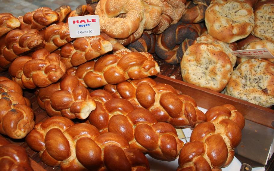 Bakery windows in the Jewish section of the Marais district of Paris can give you hunger pangs.