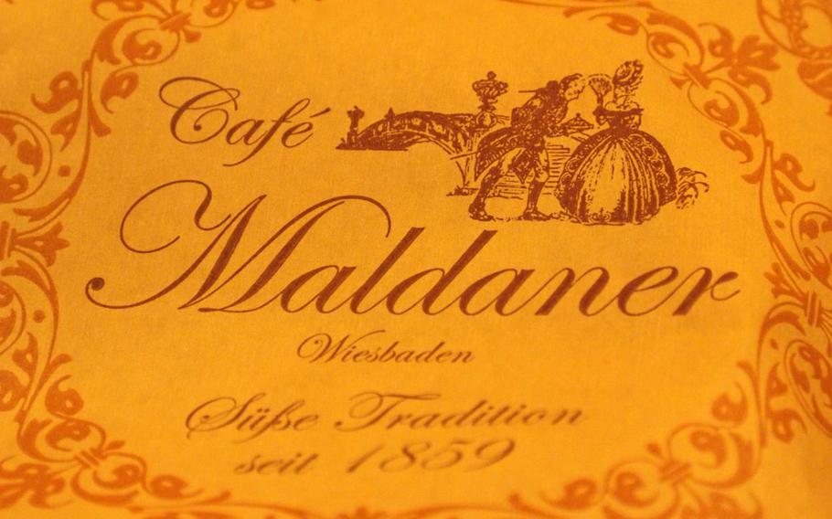 Cafè Maldaner touts its long history in Wiesbaden --- it's been serving sweet treats since 1859.