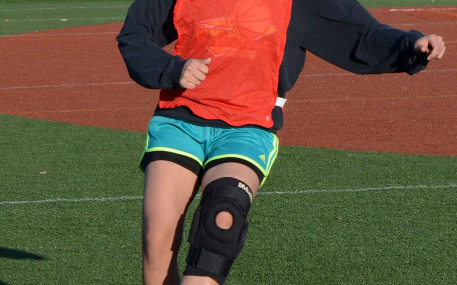 After missing almost all of last season with a torn ACL, senior Monica Morales returns to a Daegu Warriors girls soccer team that figures to be stronger and more healthy than the one hit by injuries last spring. Daegu is a likely contender for the Far East Division II Tournament title.