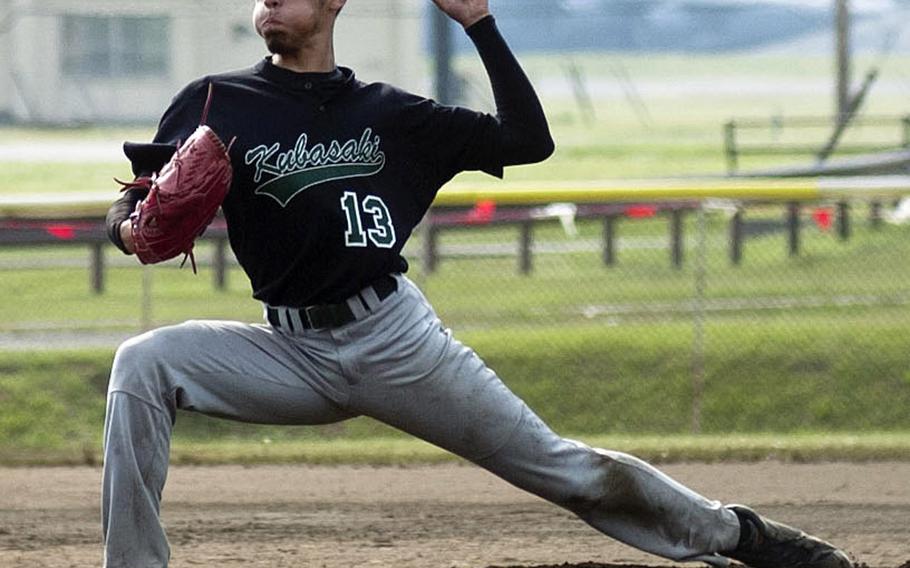 Kubasaki Dragons left-hander Angelo Bourdony is one of four three-year starters returning to a team that's won two Far East Division I Tournament titles since 2010 and eight straight Okinawa Athletics & Activities Council district titles.