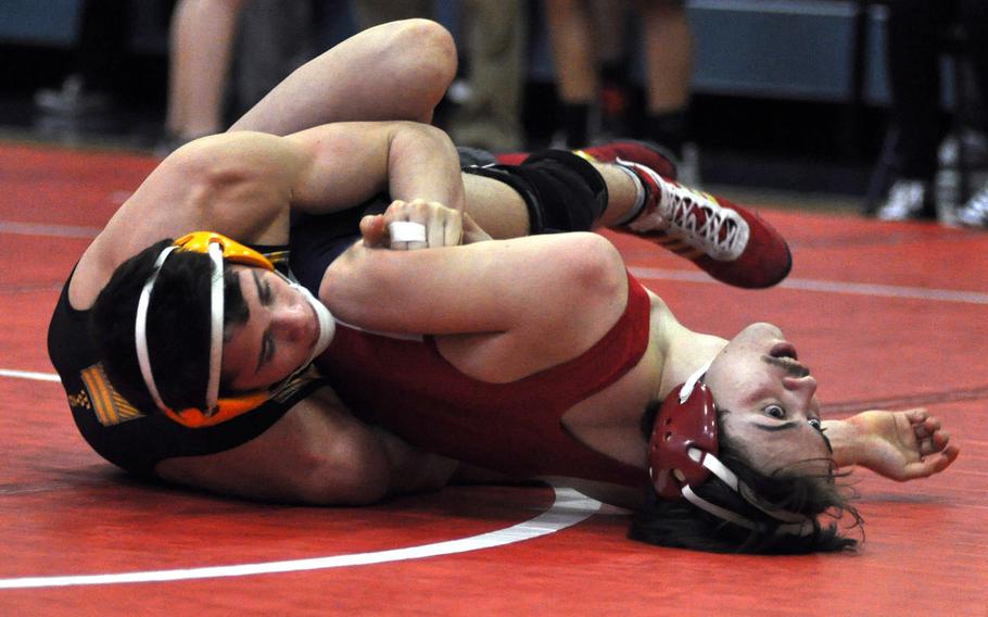 Stuttgart's Christopher Matzke won by technical fall over Aviano's Shawn McElwee on Saturday at the DODDS-Europe Southern Sectional. Matzke stayed unbeaten and should earn the top seed in next week's European championships while seeking his third straight title.