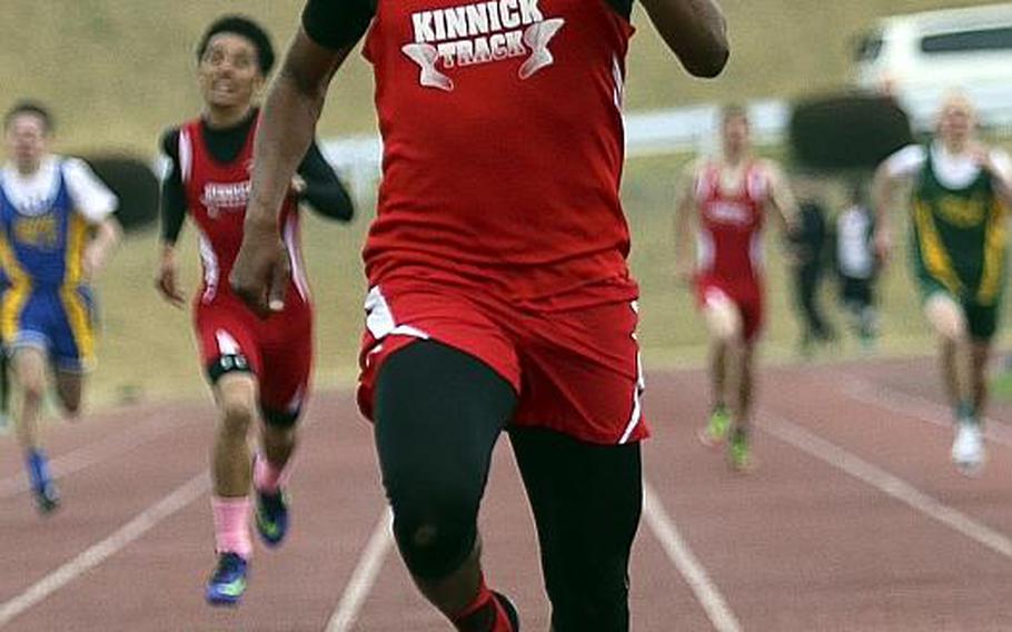 Nile C. Kinnick senior sprinter Jabari Johnson not only owns the northwest Pacific records in the 100-, 200- and 400-meter dashes -- he broke his own records in all three events this season.