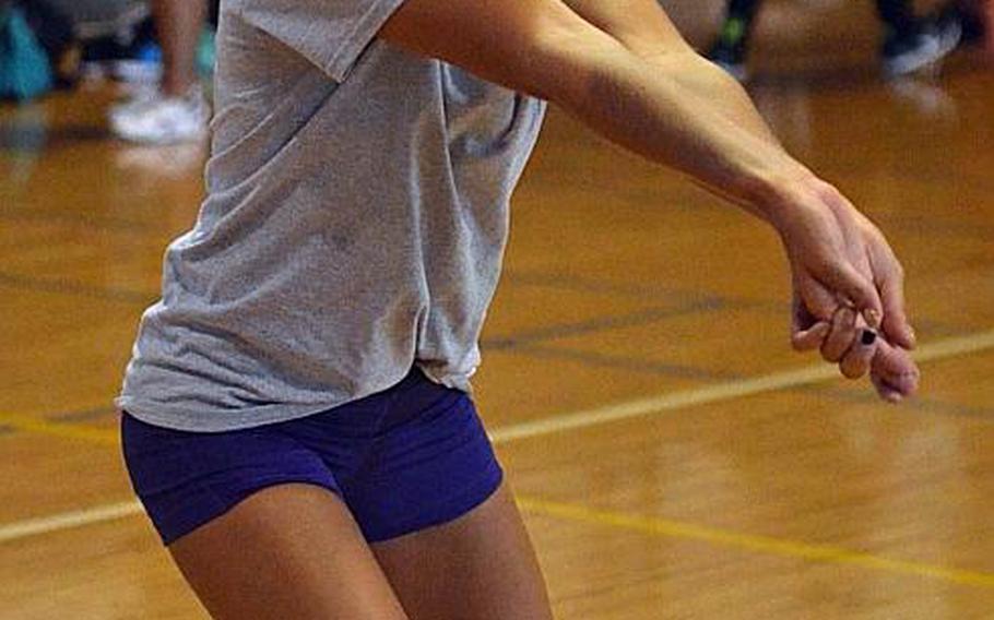 Senior Ally Chiarenza returns to Zama volleyball after a year of running cross country.