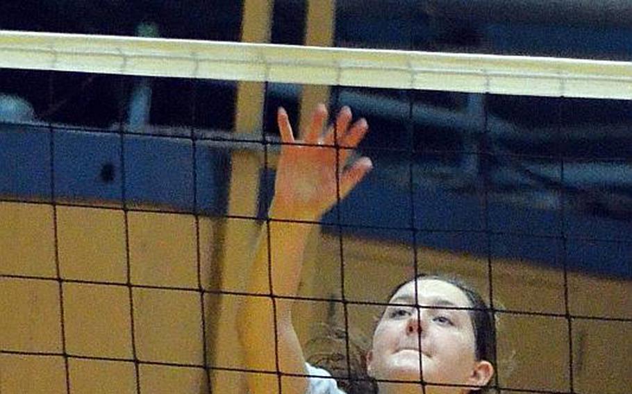 Senior Elyse Davidson is one of two returning middles for American School In Japan, runner-up in the Far East Division I Tournament the last two years.