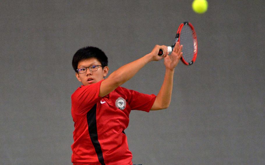 Last year's runner-up Ting Lin of AOSR is one of the favorites to take this year's title at the DODEA-Europe tennis championships in Wiesbaden, Germany.