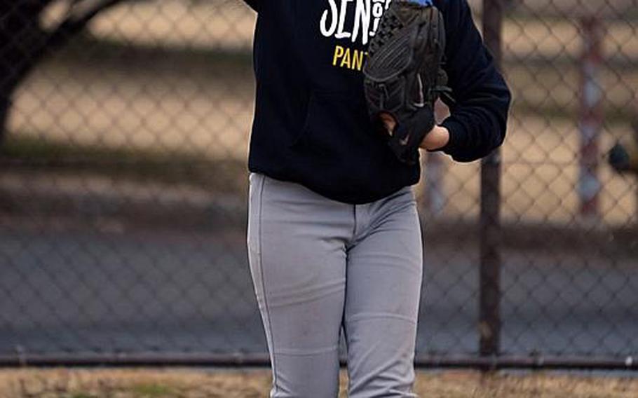 Not only are Yokota shortstop Kaia Austin and the Panthers seeking their third straight Far East Division II softball tournament title -- Austin is seeking her third straight MVP award.