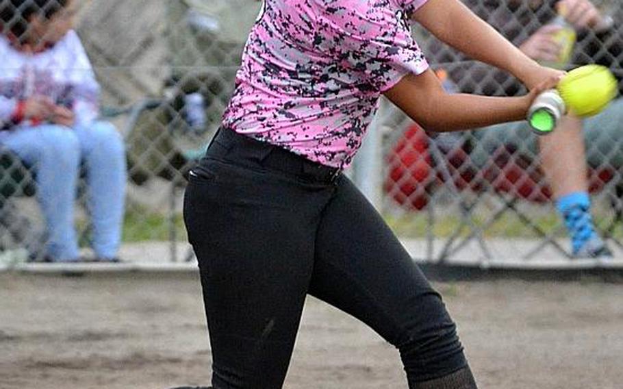 Briana Wilson remains a key cog in three-time defending Far East Division I softball champion Kadena's lineup, but one of just two senior starters back from last year's title team.