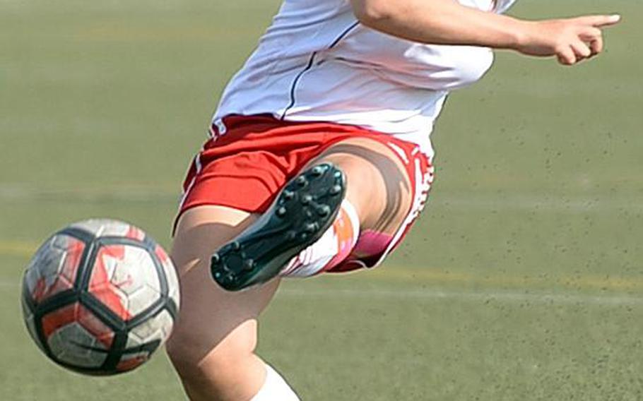 Senior Kiralyn Kawachi scored two goals to lift Nile C. Kinnick to a 3-0 win over American School In Japan, the Red Devils' first Far East Division I Tournament title in five finals appearances.

DAVE ORNAUER/STARS AND STRIPES