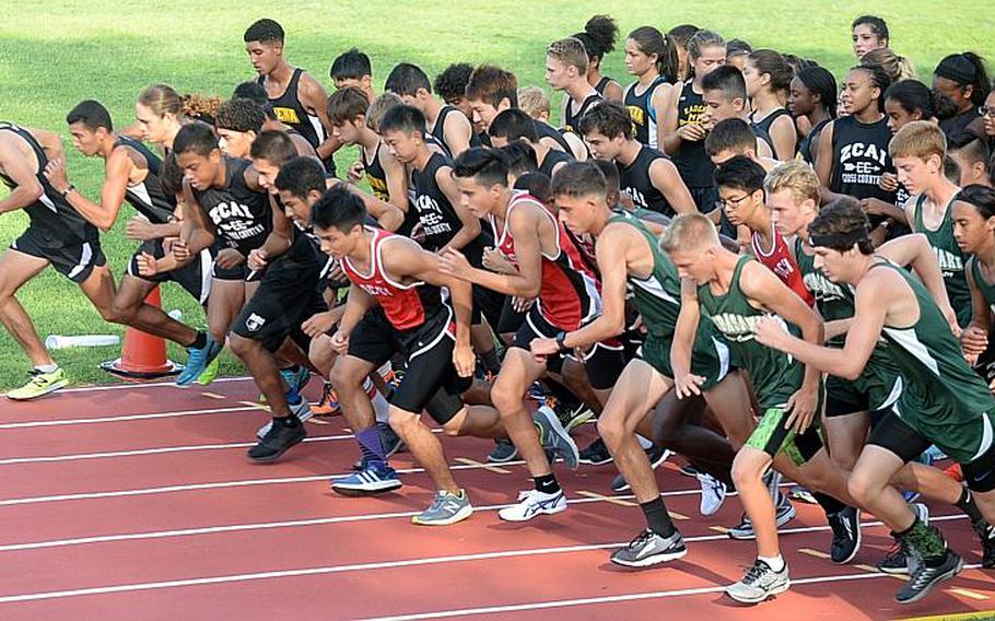 Runners from Kadena, Kubasaki, Okinawa Christian and Zion Christian conclude the Okinawa season with the all-island finals on Wednesday at Cape Zampa.