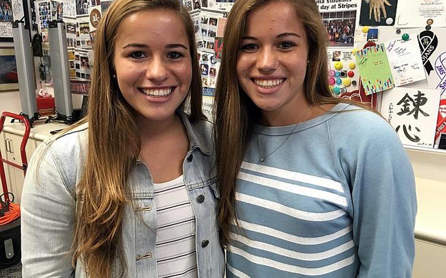 Seniors Megan and Marissa Petros, the No. 1 and 2 singles seeds on Zama tennis team, might have some opponents seeing double.
