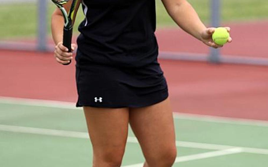 Zama tennis No. 2 singles seed Marissa Petros.