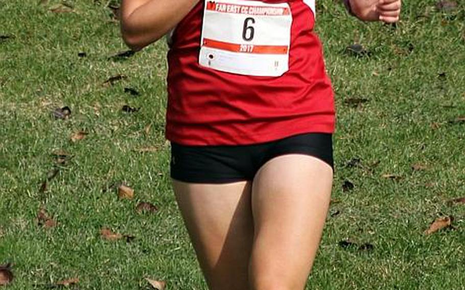 Nile C. Kinnick senior Taryn Cates-Beier ran the fastest time in the Pacific this season as well as winning the DODEA-Japan finals and the overall girls title in the Far East meet.