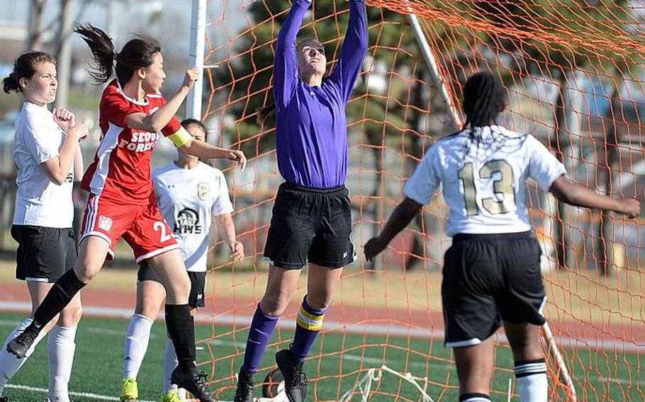 Humphreys senior All-Far East Division II goalkeeper Elayna Snyder has averaged 13.7 saves per match this season.