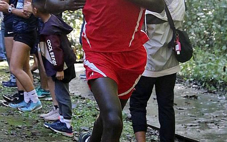 Nile C. Kinnick Red Devils senior cross country runner Akimanzi Siibo won the Kanto finals, DODEA -apan finals and the Far East Division I title this season and ran the Pacific's fastest time of 16 minutes, 8.3 seconds.