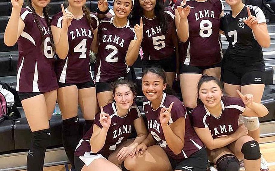 Zama's girls volleyball team shows who's No. 1 after sweeping Robert D. Edgren for the Trojans' first Far East tournament banner as a Division II school and first overall since 1997.