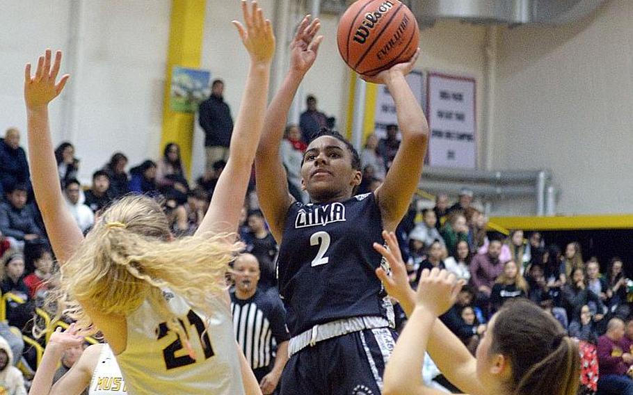 Zama sophomore point guard Chloe Sterling averaged 24.5 points, 4.2 assists and 5.2 steals to pace the Trojans to 22 wins on the court, their second straight DODEA-Japan tournament title, the championship of the American School In Japan Kanto Classic and the first two games of the Far East Division II tournament before it was canceled after one day. 