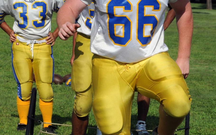 At 6-foot-5, 265 pounds, junior Jesse Hogan headlines a Yokota Panthers line that for the first time since 2001 features five players who weigh 200 pounds or more.