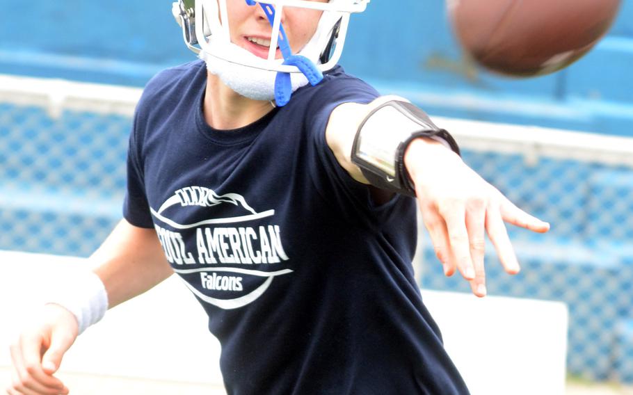 Senior Cameron Harris returns for his second season as starting quarterback for Seoul American.