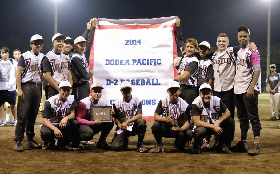 Zama American claimed the 2014 Far East DI baseball championship by defeating Matthew C. Perry 3-0 Saturday at Camp Zama, Japan on May 23, 2014. 
