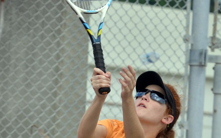 Senior Sarah Walter is Kubasaki's No. 3 girls singles seed.