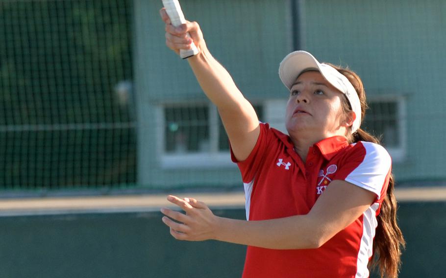 Nile C. Kinnick's Raena Schoeff is the reigning DODDS Japan tennis girls singles champion.